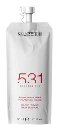 Selective, шампунь-маска красный, для возобновления цвета волос "531", 30 мл отзывы