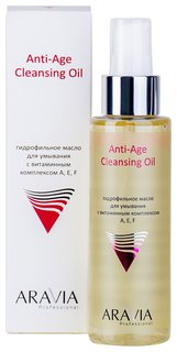 Гидрофильное масло для умывания с витаминным комплексом A, E, F Anti-Age Cleansing Oil Aravia Professional