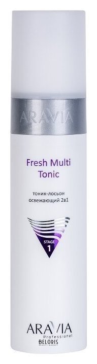 Тоник-лосьон освежающий 2 в 1 Fresh Multi Tonic Aravia Professional