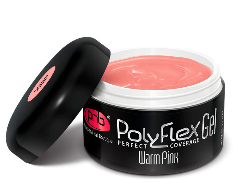 Полифлекс гель камуфлирующий теплый розовый UV/LED PolyFlex Gel Warm Pink PNB