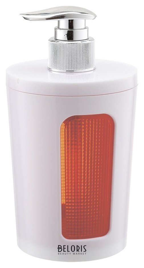 Дозатор для мыла пластиковый 218-2123 полупрозрачный, цвет красный NNB
