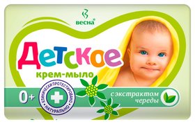 Крем-мыло детское с экстрактом череды Весна