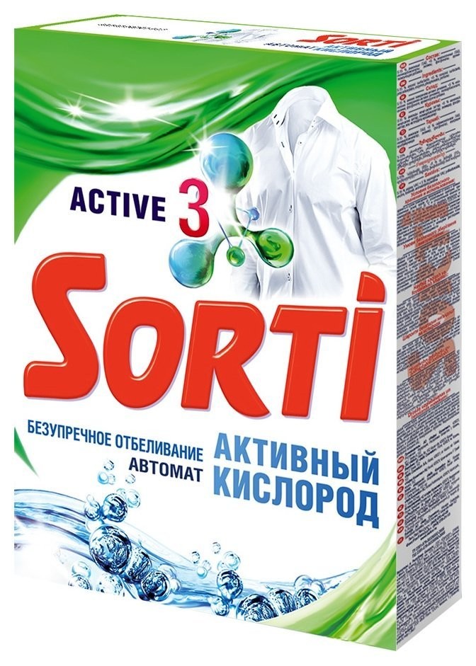 

Стиральный порошок Sorti активный кислород, автомат, 350 г