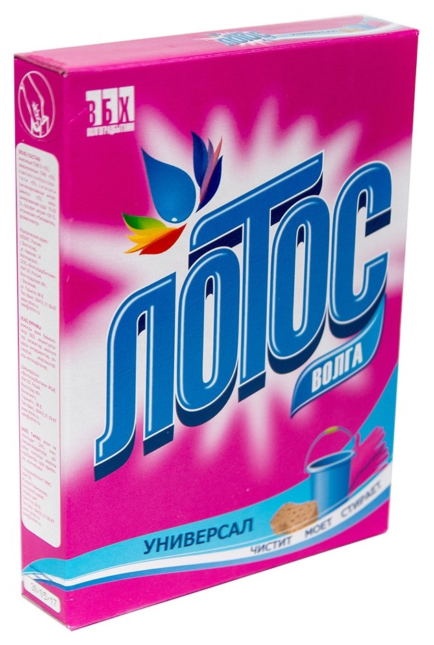 Стиральный порошок лотос волга универсал, для ручной стирки, 450 г  ЗАО Аист