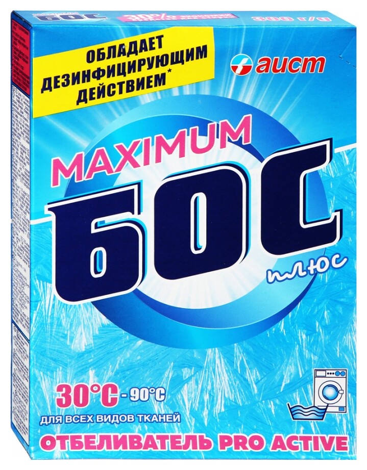 Отбеливатель универсальный без хлора Бос плюс Maximum  ЗАО Аист