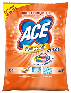 Пятновыводитель ACE Оxi Magic Color 200г 
