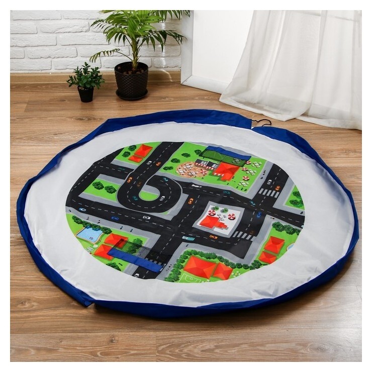 Корзинка для игрушек с завязкой "Собери сам" D=150 см 