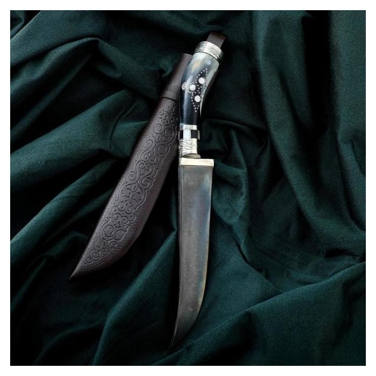 Нож пчак шархон - изогнутая рукоять, клинок 19 см