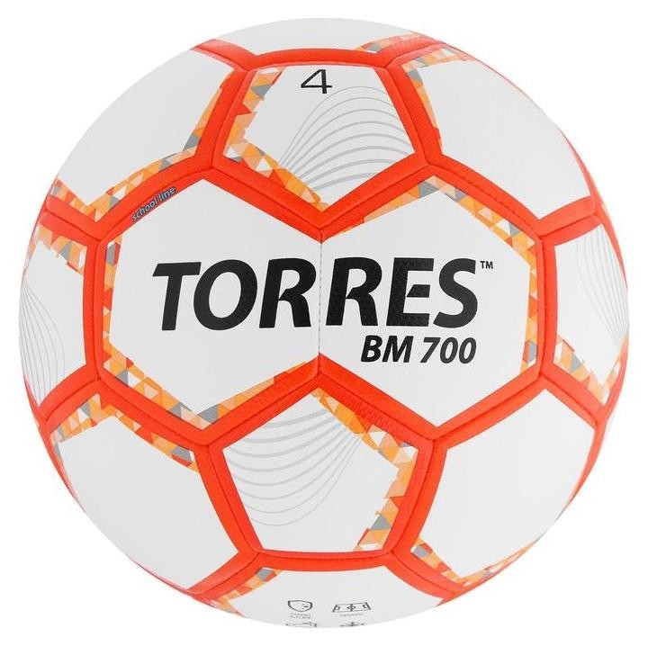 

Мяч футбольный Torres BM 700, размер 4, 32 панели, PU, гибридная сшивка, цвет бежевый/оранжевый/серый