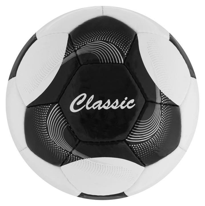 

Мяч футбольный Classic, размер 5, 32 панели, Pvc, 4 подкладочных слоя, ручная сшивка, цвет белый/чёрный
