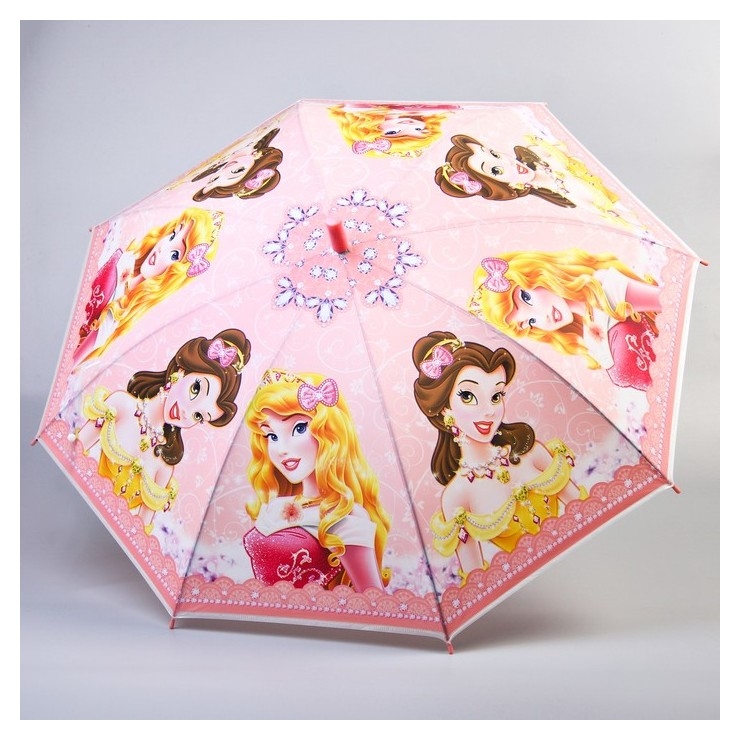 Зонт детский Принцессы Золушка и Белль, 8 спиц D=87см