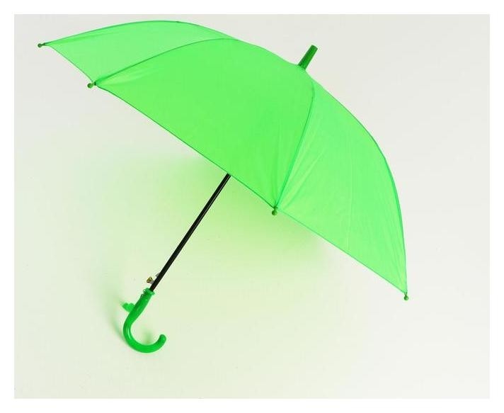 Зонт детский полуавтоматический D=86см, цвет зелёный