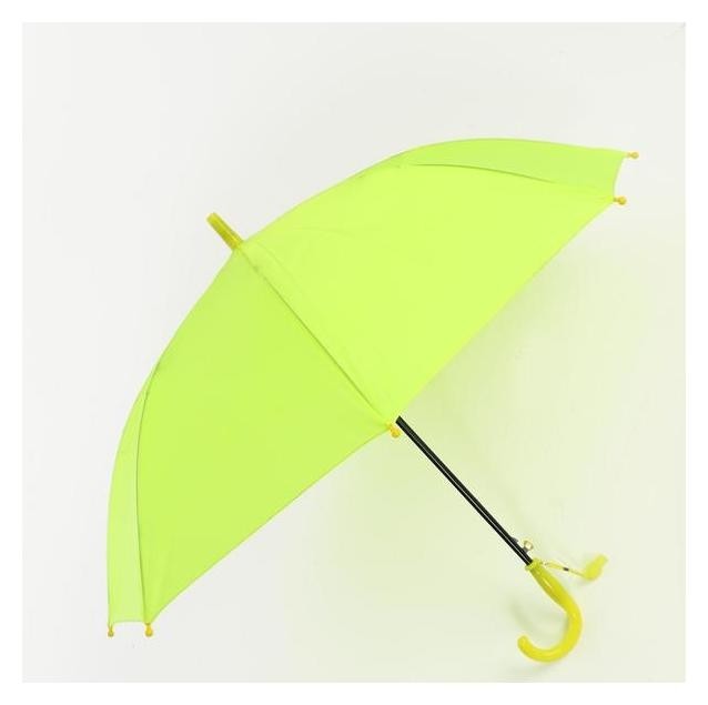 Зонт детский полуавтоматический D=90см, цвет лимонный