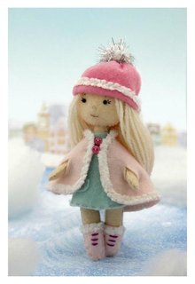 Набор для создания куклы из фетра «Малышка люси» серия «подружки» Дизайн-студия Кукла Перловка