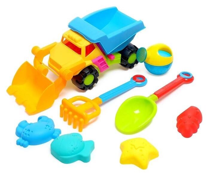 Песочный набор «Супер грузовик», 8 предметов  