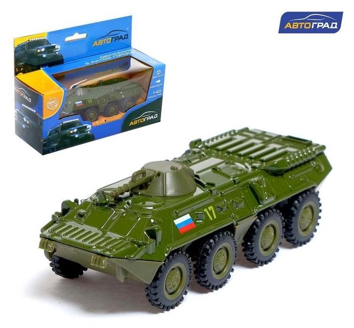 

Машина металлическая «Бтр», инерционная, 1:43, Зелёный