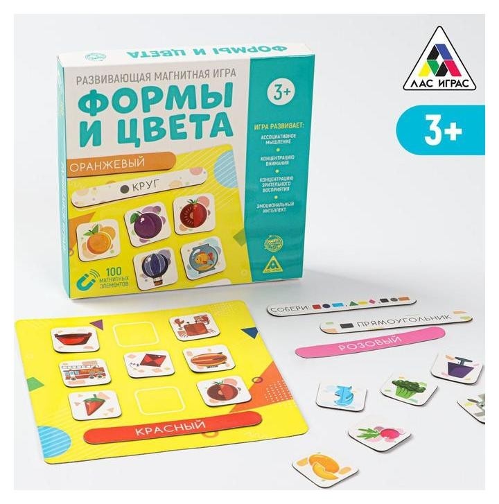 

Развивающая магнитная игра «Формы и цвета», 3+