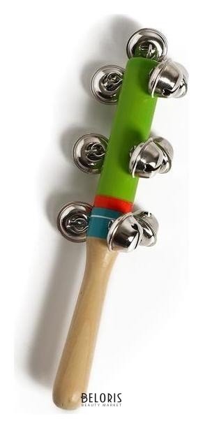 Игрушка с бубенцами «Весёлая мелодия», цвет зелёный Лесная мастерская