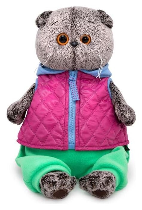 Мягкая игрушка «Басик в теплом жилете», 19 см  Басик и Ко