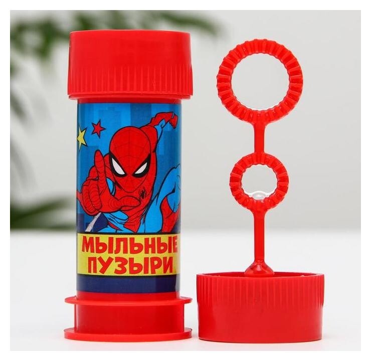 Мыльные пузыри, человек-паук, 35 мл красный флакон Marvel Comics
