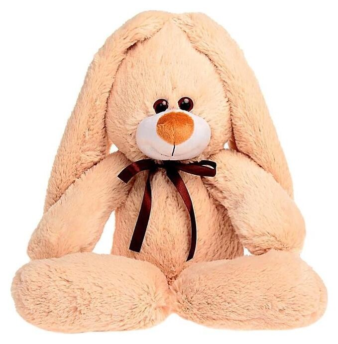 Мягкая игрушка Заяц подарочный, цвет бежевый, 55 см Princess love