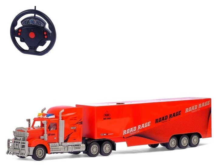 Грузовик радиоуправляемый «Фура», работает от батареек, световые эффекты 