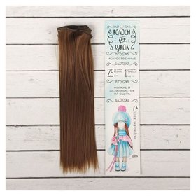 Волосы - тресс для кукол «Прямые» длина волос: 25 см, ширина:100 см, цвет № 6 Школа талантов
