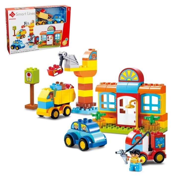 Конструктор «Городские спецслужбы», 68 деталей Smoneo