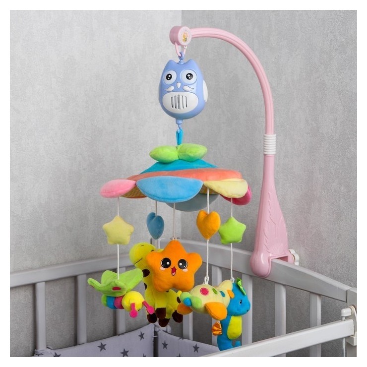 

Мобиль музыкальный «Совушка 2», работает от батареек