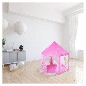 Палатка детская игровая «Шатер» розовый 140×140×135 см 