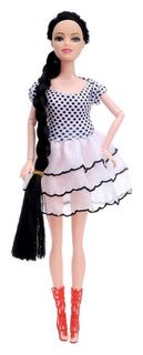 Кукла модель шарнирная "Катя" в платье 