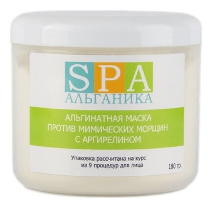 Маска для лица и тела Альгинатная против мимических морщин с аргирелином Альганика