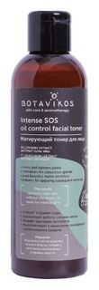 Тонер для жирной, проблемной и комбинированной кожи лица матирующий Intense S.O.S. Oil Control Toner Botavikos