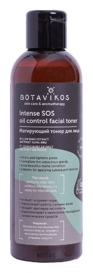 Тонер для жирной, проблемной и комбинированной кожи лица матирующий Intense S.O.S. Oil Control Toner Botavikos Функциональная INTENSE S.O.S.