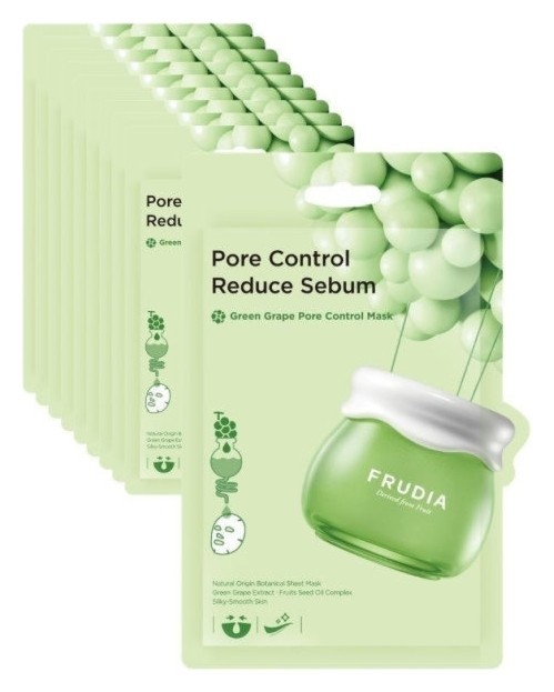 Маска с зеленым виноградом для лица себорегулирующая Pore Control Mask Frudia Green Grape