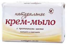 Крем-мыло с протеинами шелка Натуральное Невская косметика