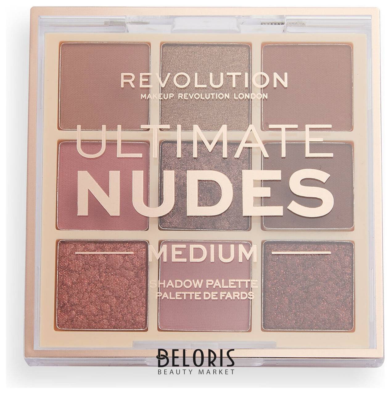 Палетка теней для век Ultimate Nudes Eyeshadow Palette Makeup Revolution Ultimate Nudes