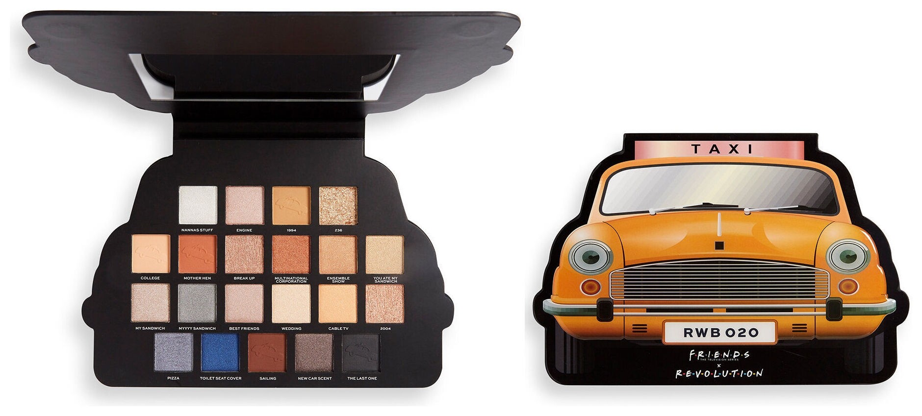 Палетка теней для век Take A Drive Friends Eyeshadow Palette Makeup Revolution