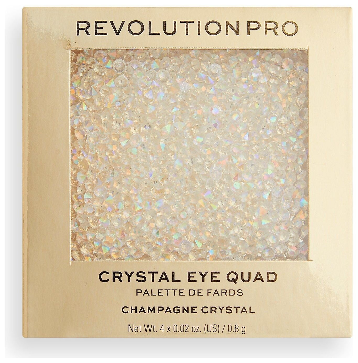 Палетка теней для век Crystal Eye Quad Eyeshadow Palette  Revolution PRO