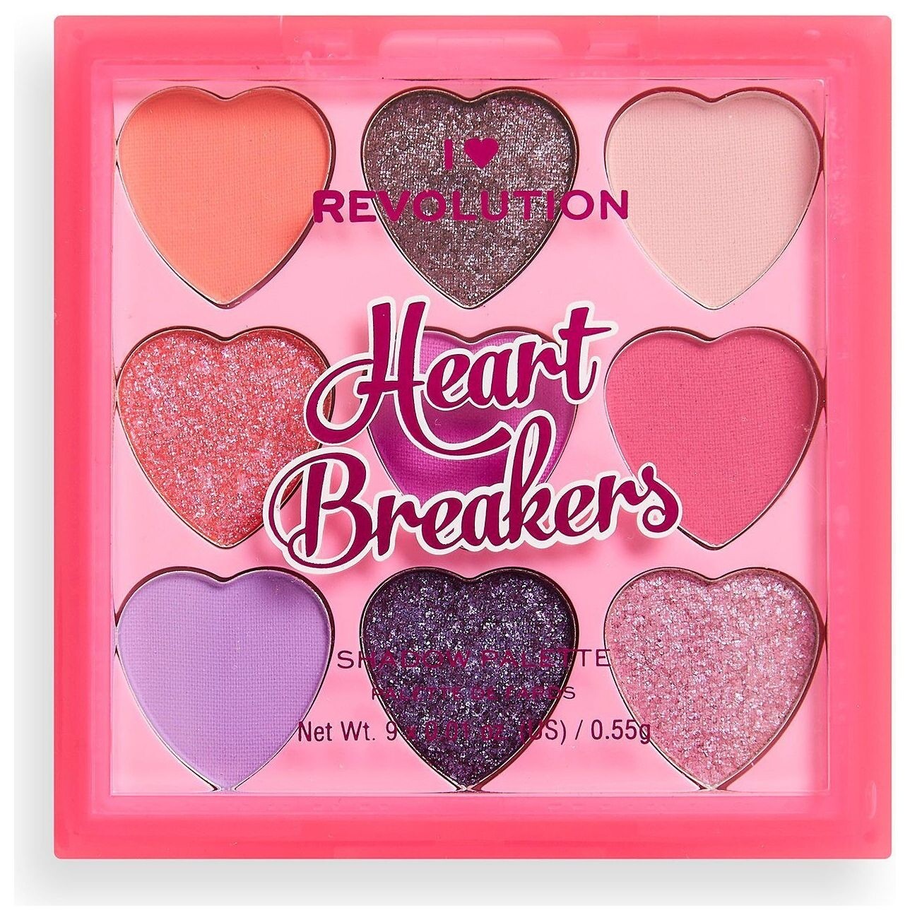 Палетка теней для век Heart Breakers Eyeshadow Palette I Heart Revolution