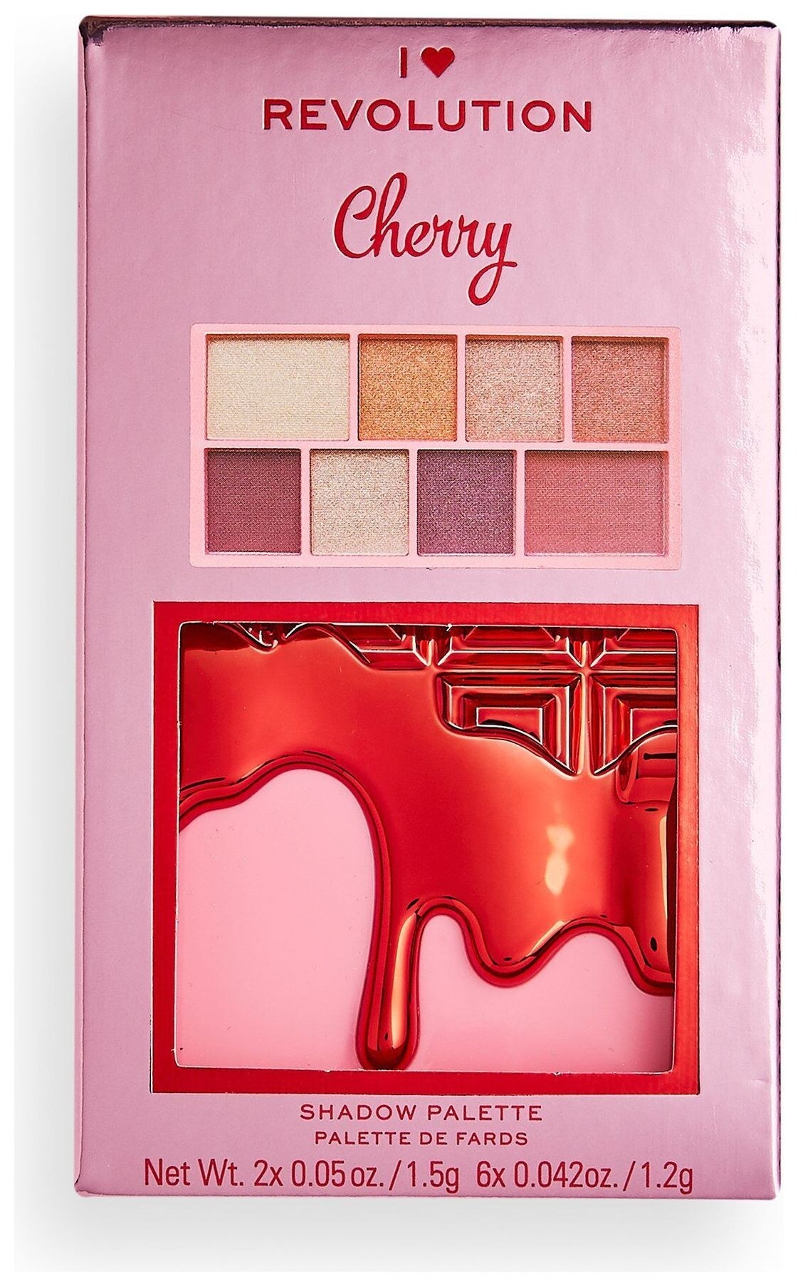 Палетка теней для век Chocolate Cherry Mini  I Heart Revolution