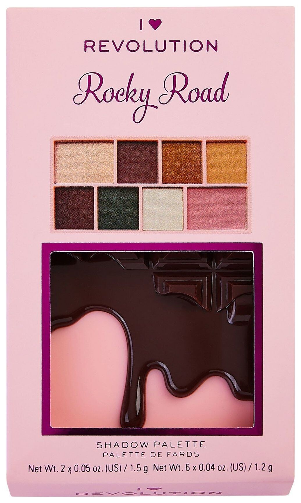 Палетка теней для век Rocky Road Chocolate Mini  I Heart Revolution