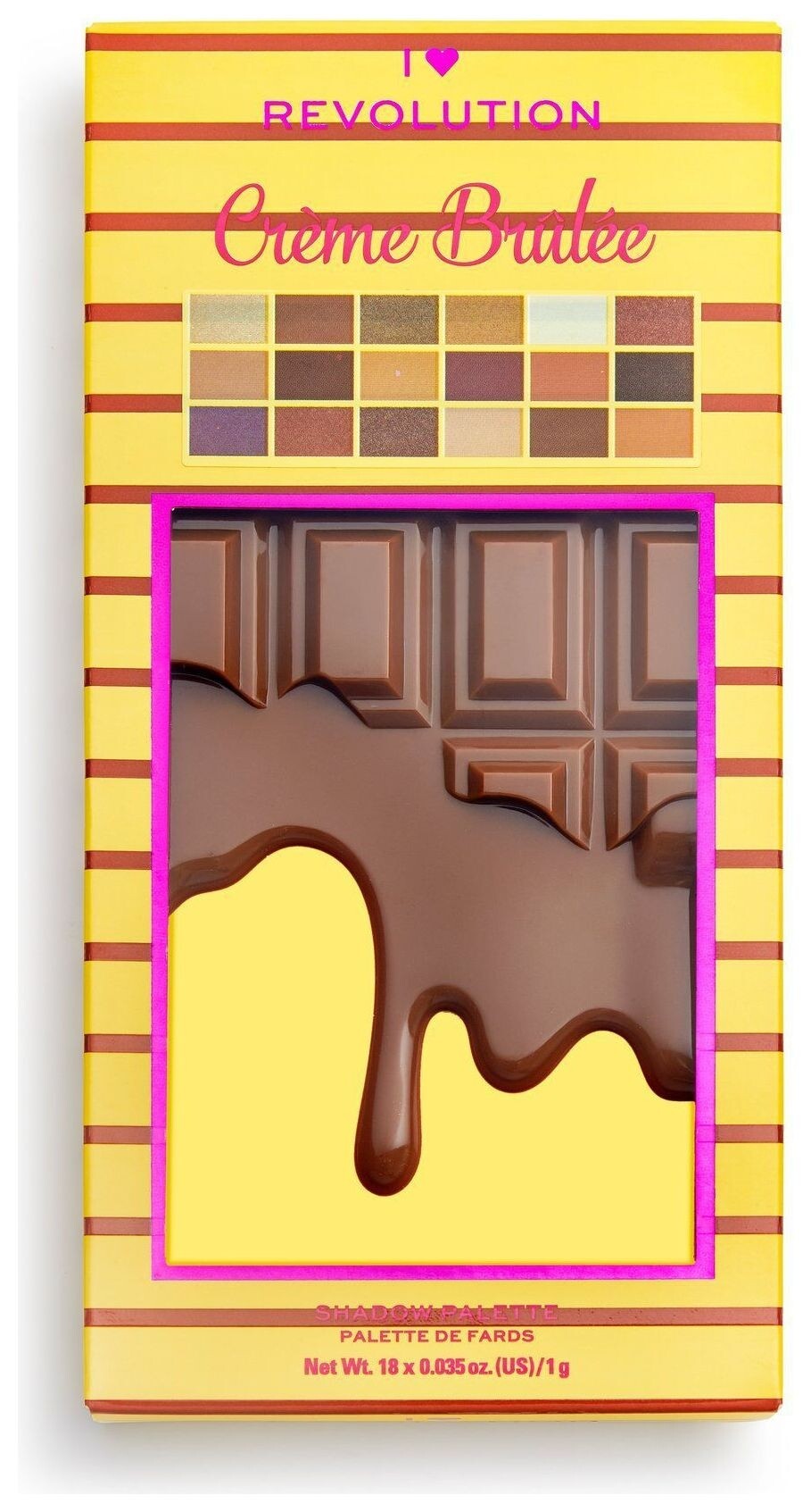 Палетка теней для век Chocolate Creme Brulee  I Heart Revolution
