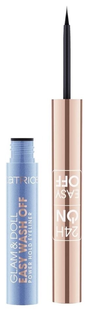 Подводка для глаз Glam & Doll Easy Wash Off Power Hold Eyeliner 010 Ultra Black  Catrice
