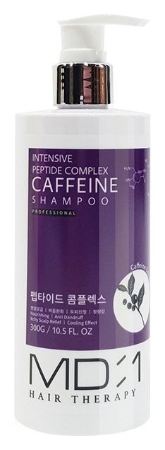 Шампунь для волос пептидный для глубокого очищения и питания волос с экстрактом кофеина Intensive Peptide Complex Caffeine Shampoo MED: B Intensive Peptide Complex