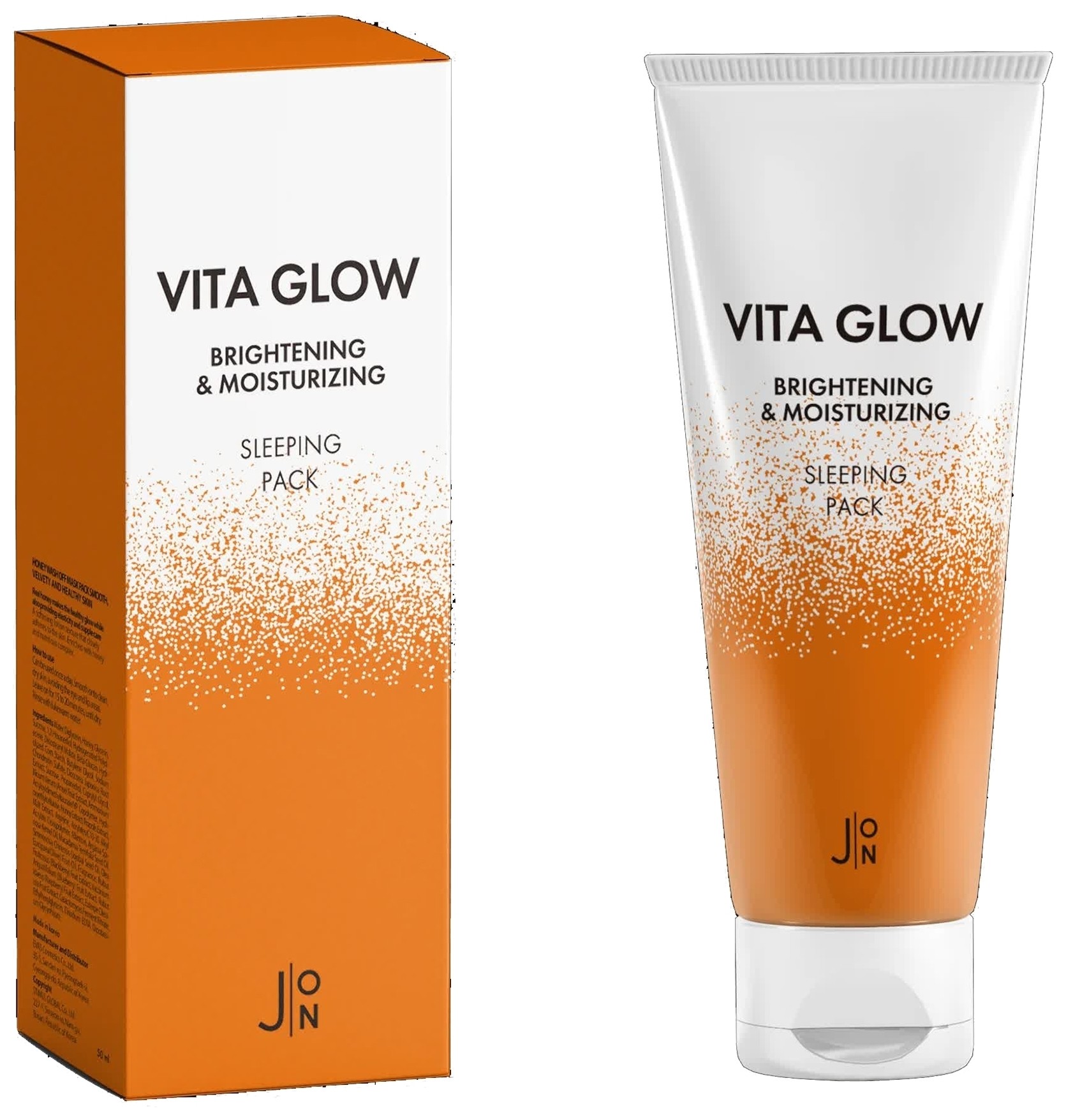 Маска для лица ночная осветляющая с мультивитаминами Vita Glow Brightening & Moisturizing Sleeping  J:ON