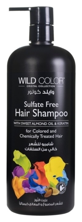 Шампунь для окрашенных и поврежденных волос с маслом миндаля безсульфатный Sulfree Free Wild Color