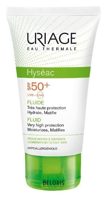 Эмульсия для лица солнцезащитная Fluide SPF 50+ Uriage Hyseac