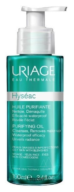 Масло для лица и контура глаз очищающее Purifying Oil Uriage Hyseac