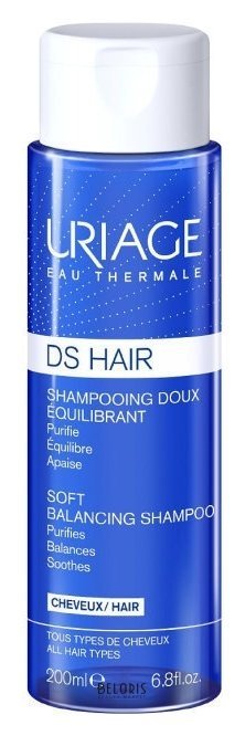 Шампунь для всех типов волос мягкий Балансирующий Soft Balancing Shampoo Uriage DS
